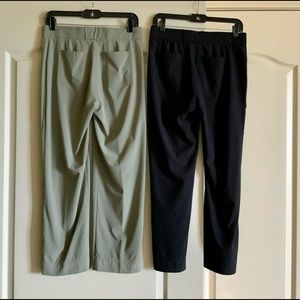 Athleta size 2 front zip pant with back pockets front pockets